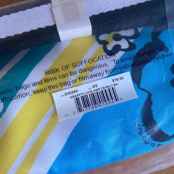 New in plastic Brighton Graffiti Love Cross Body Belt Bag Style D30265 - Picture 6 of 8